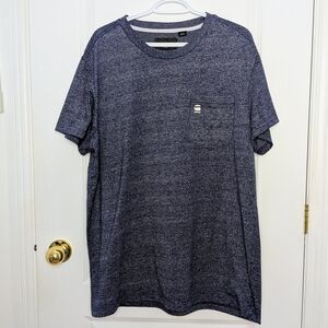G-Star Heathered Navy Short Sleeve Tee